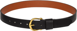 Women&#39;s Solid Horseshoe Belt - Universal Thread&#8482; Black M: Adjustable Buckle Accessory