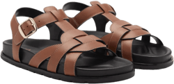 Leather straps sandals