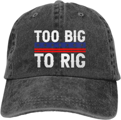 Beafoliya Too Big to Rig Hat for Women Baseball Hat Graphic Caps Black at Amazon Men’s Clothing store
