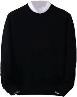Men'S Pullover Sweater Crewneck Men'S Long-Sleeved Knit Casual Slim Fit Lightweight Jumper