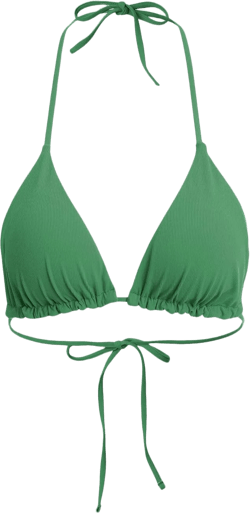 Women's Halter Reversible Bikini Top High Cut Tie Side Triangle String Bikini