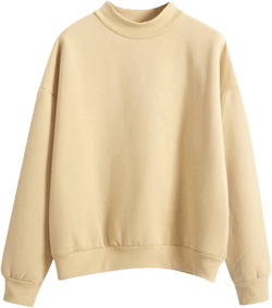 Womens Fashion Cotton Pullover Casual Solid Color Oversized Long Sleeve Round Neck Sweatshirt Tops Soft Basic Hoodie Yellow Small