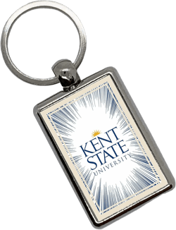 Kent State University Keychain Key Chain Ring Keyring Key Holder Novelty Keychain Kent State University #8 Metallic (2-Sided)