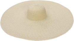 Oversized Straw Hat for Women Super Wide Brim Summer Sun Hat Packable Large Panama Beach Cap Sun Protection Beige