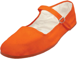 Amazon.com | Shoes 18 Womens Cotton China Doll Mary Jane Shoes Ballerina Ballet Flats Shoes 114 Orange 8.5 | Flats