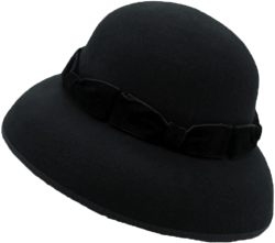 ASO-SLING Elegant Ladies Fedora Hats Wool Bowknot Winter Hat for Women Cloche Bowler Hat Wedding Dress Church Fascinator Hat