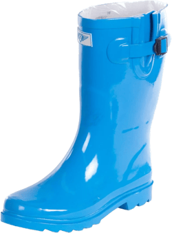 Amazon.com | Forever Young Women's Rubber Rain Boots - 11" Mid-Calf Rain Boots for Women, Turquoise Blue, 7 | Rain Footwear