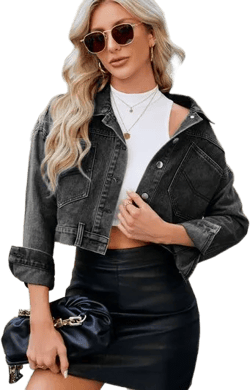 Pocketed Button Up Dropped Shoulder Denim Jacket