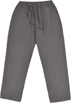 Maiyifu-GJ Men's Linen Casual Long Pants Lightweight Loose Fit Yoga Beach Trousers Drawstring Elastic Waist Jogger Pant (Dark Grey,3X-Large)