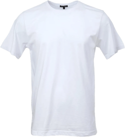 Men's Premium Cotton Crewneck T-Shirt - Short Sleeve Classic Fit Tee Small White