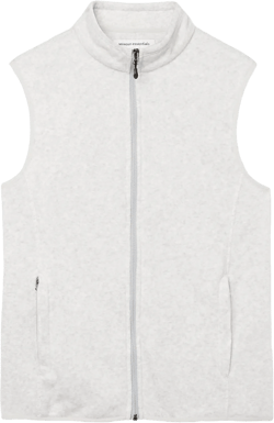 Amazon Essentials Men's Full-Zip Polar Fleece Vest (Available in Big & Tall) Recycled Polyester Light Grey Heather X-Small