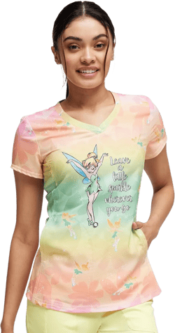 HeartSoul Break On Through Women Scrubs Top Mid Rise Tapered Leg Pull-on HS692