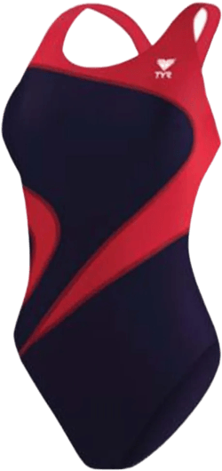 TYR SPORT INC Women's Alliance T-Splice Maxfit Swimsuit 36 Navy/Red