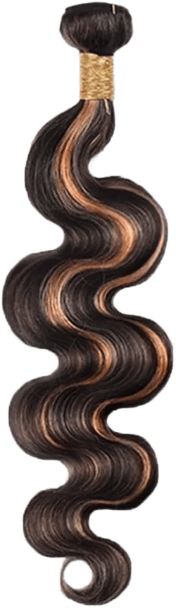 34 Inch Natural Brown Human Hair Bundles Honey Brown Bundles P1B/30 Body Wave Human Hair Bundles Grade 8A Remy Hair 1 Bundle Highlight Body Wave Bundles Hair Extensions