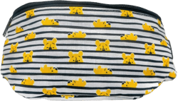 Amazon.com | Buckle-Down Women's Disney Bag, Fanny Pack, Winnie The Pooh Peeking Stripes, White Black, Canvas, 11.0" x 6.5" | Waist Packs