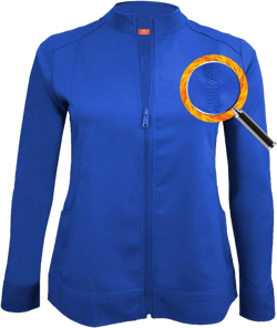 M&M SCRUBS Women's Ultra Soft Front Zip Warm-Up Scrub Jacket True Navy Blue Small