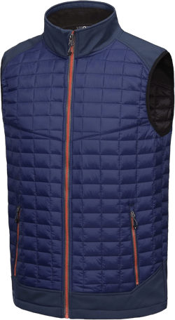 Little Donkey Andy Men’s Lightweight Puffer Vest, Warm Outdoor Sleeveless Jacket for Hiking Travel Running X-Large Blue