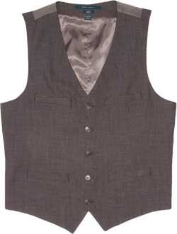 Perry Ellis mens Slim Fit Stretch Sharkskin Suit VestBusiness Suit Vest