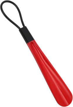 Unique Bargains Sling Short Handle Shoe Horn 11.81"x1.5" Red Black 1 Pc