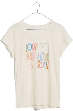 Madewell x Lisa Congdon Love To All Pride Perfect Vintage Tee