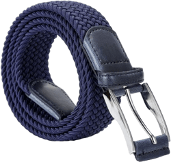 Stretch Belt Men, Mens Woven Braided Belt 35mm for Golf Casual Pants Shirts Jeans