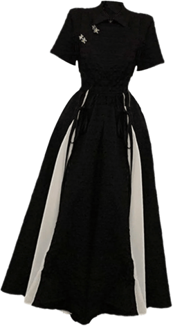Women's Cheongsam Dress A Line Maxi Dress Trendy Improved Cheongsam for Vacation