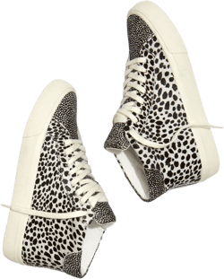 Sidewalk High-Top Sneakers in Spot Mix Suede