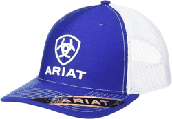 ARIAT Men's Ariat Shield Richardson 112 Snapback Cap Blue_white One Size