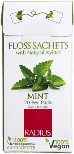 Floss Sachets, Vegan Xylitol Mint (1 Pack)