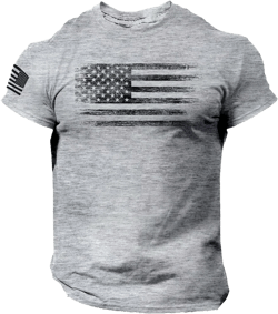 Black T Shirts for Men, Mens American Flag T-Shirt Summer Casual Short Sleeve Graphic Print Tops Cool Muscle Workout Athletics Tee Patriotic Blouse 2023 Mens Shirts