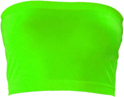 KMystic Stretch Seamless Tube Bra Bandeau Top One Size Neon Green