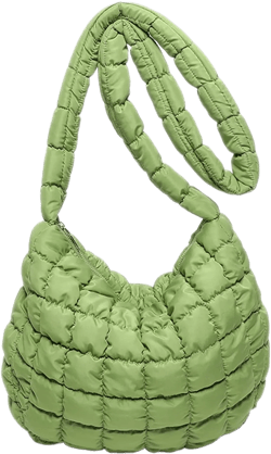 Micmores Puffer Tote Bag Quilte Crossbody Bags for Women, Large shoulder purse Nylon Puffy Tote Bag Quilte Padding hobo bags