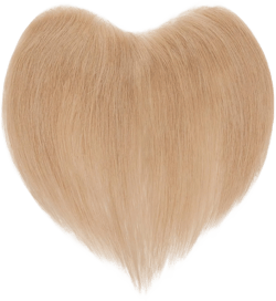 SEGO Men's Hairline Toupee 100% Human Hair Forehead Hairline Replacement Hairpiece V-Shape Mens Topper PU Thin Skin Base Natural Hairline(Base Size:1.5"x7",Hair:6" Long) -Dark Blonde