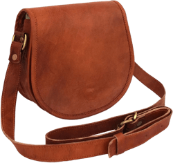 Handmade Full Grain Vintage Leather Crossbody Sling Bag Women/Teen Girls Purse Wallet Satchel Handbag Messenger Bags Extra Small