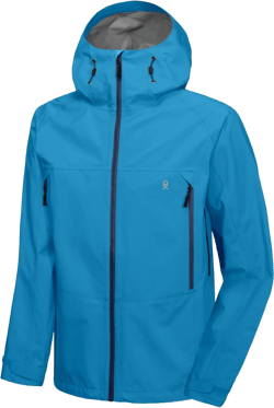 Little Donkey Andy Men's High-performance 3L Hard Shell Waterproof Rain Jacket Breathable Rain Gear for Hiking,Travelling Small C8.bright Blue【high Performance】