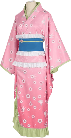 Kanroji Mitsuri Cosplay Kimono Kanroji Maid Dress Uniform Outfit Full Set Halloween For Women