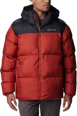 Columbia Men's Puffect Hooded Jacket 2X Tall Warp Red, Shark