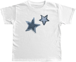 Women's Y2K Baby Tees Short Sleeve E-Girls Cute Graphic Print Crop Tops Retro Vintage Aesthetic T Shirts Small Star-white