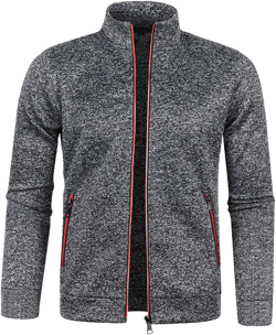 Lightweight Windbreaker Bomber Jacket For Men's,Windproof Casual Jackets Outwear Full Zip Solid Stand Collar Coat Medium Dark Gray
