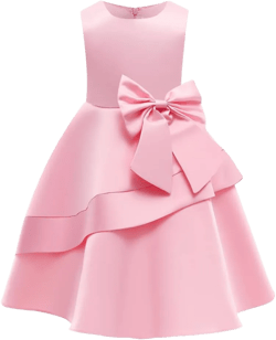 Cichic Elegant Girls Dress Special Occasion Satin Gowns for 2-10Years Kid