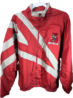 Vintage Alabama Striped Windbreaker Jacket Medium