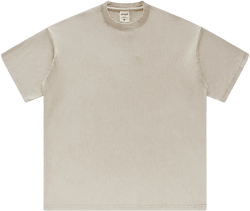 Mens T Shirts Oversized Short Sleeve Crewneck Casual Summer Tops Loose Fit Plain Vintage Basic Tee Medium Beige
