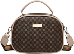 Polka Dot Print Handbag, Fashion Small Crossbody Bag, Women's Double Zipper Purse