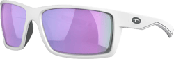 Sport Polarized Sunglasses for Men and Women, Running Fishing Cycling Driving Outdoor Sunglasses UV Protection Matte White Frame/Violet Mirrored Lens