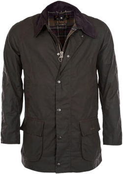 Barbour Ashby Waxed Jacket in Olive