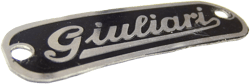 Lambretta Series 1-3 Giuliari Seat Badge Plaque