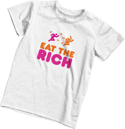 Socialist t-shirt Eat the Rich Shirt for Pro-Labor tshirt for Anti-Capitalist Funny T Shirt Gift for Socialists and Progressives Donut