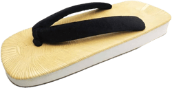 GHYUB Japanese Wooden Clogs PU Sandals Traditional Shoes Geta，flip Flops for Men，Women's and Men's Casual Soft Non-Slip Open Toed Mute Slippers (Color : Black, Size : EUR44/45)