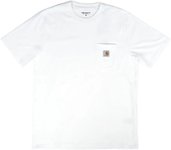 CARHARTT WIP SS POCKET TEE WHITE
