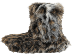 Amazon.com | Winter Warm Women Faux Fur Bootie Slippers Fuzzy Comfy Cozy Plushy Boots Anti-Slip House Bedroom Shoes | Slippers